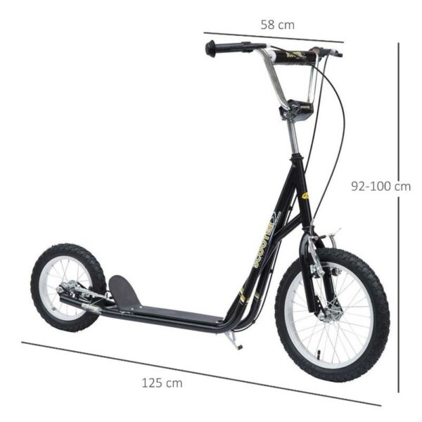 Patinete Scooter negro con frenos 1 abrilbike